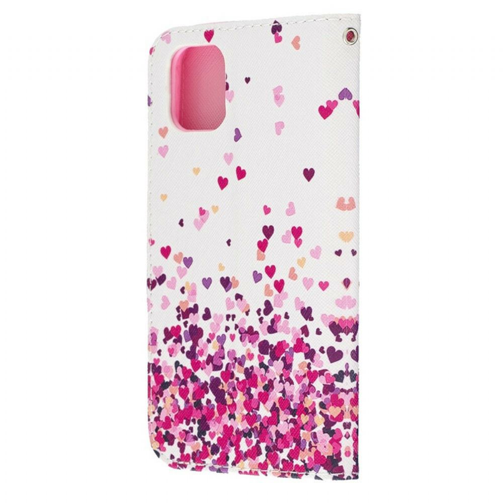 Flipové Pouzdro Na iPhone 11 Na Lana Více Strappy Hearts