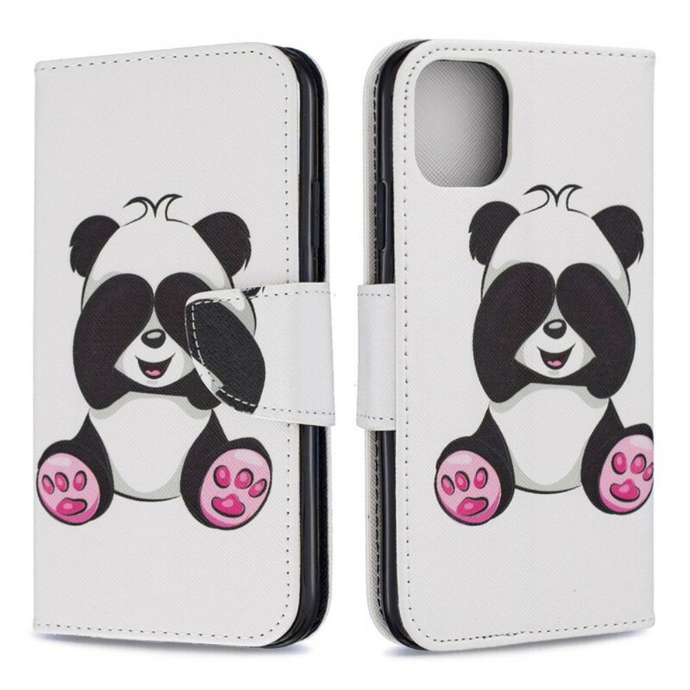 Flipové Pouzdro Na iPhone 11 Panda Zábava