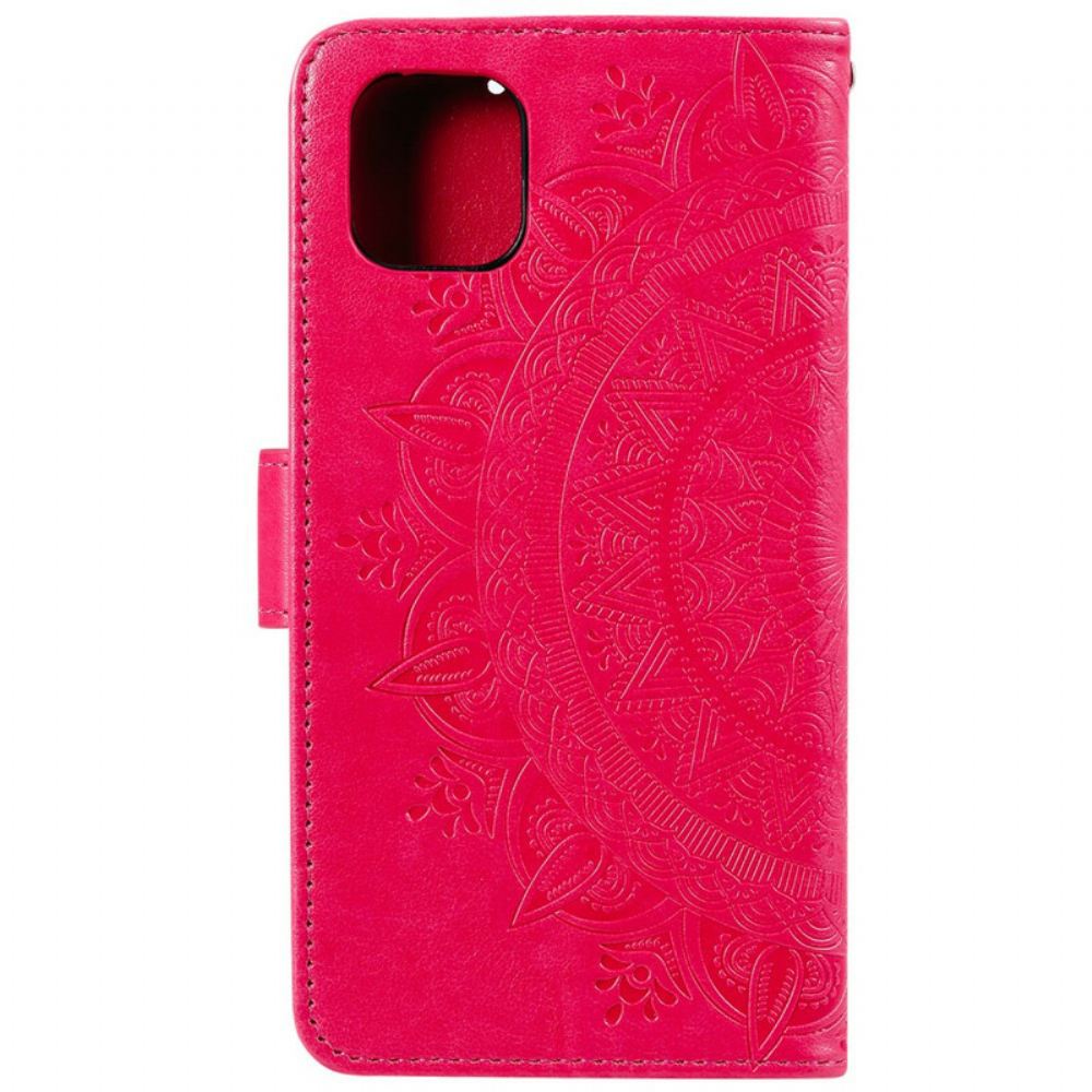 Flipové Pouzdro Na iPhone 11 Sluneční Mandala