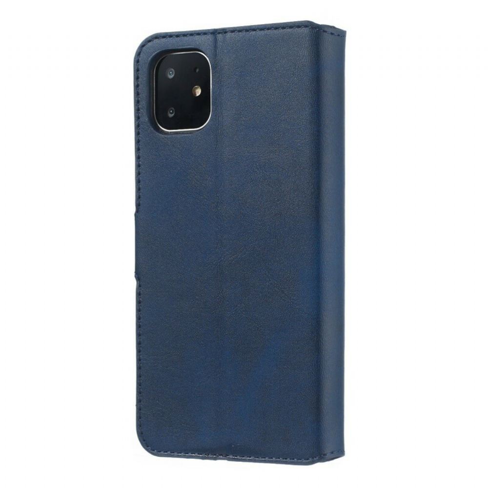 Kožené Pouzdro Na iPhone 11 Obchodní Retro Umělá Kůže