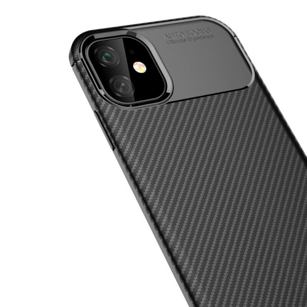 Kryt Na iPhone 11 Flexibilní Textura Uhlíkových Vláken