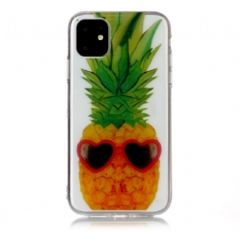 Kryty Na Mobil Na iPhone 11 Průhledný Ananas Inkognito