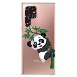 Kryt Na Samsung Galaxy S22 Ultra 5G Panda Na Bambusu