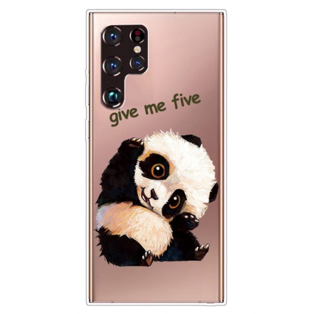 Kryt Na Samsung Galaxy S22 Ultra 5G Panda Dej Mi Pětku