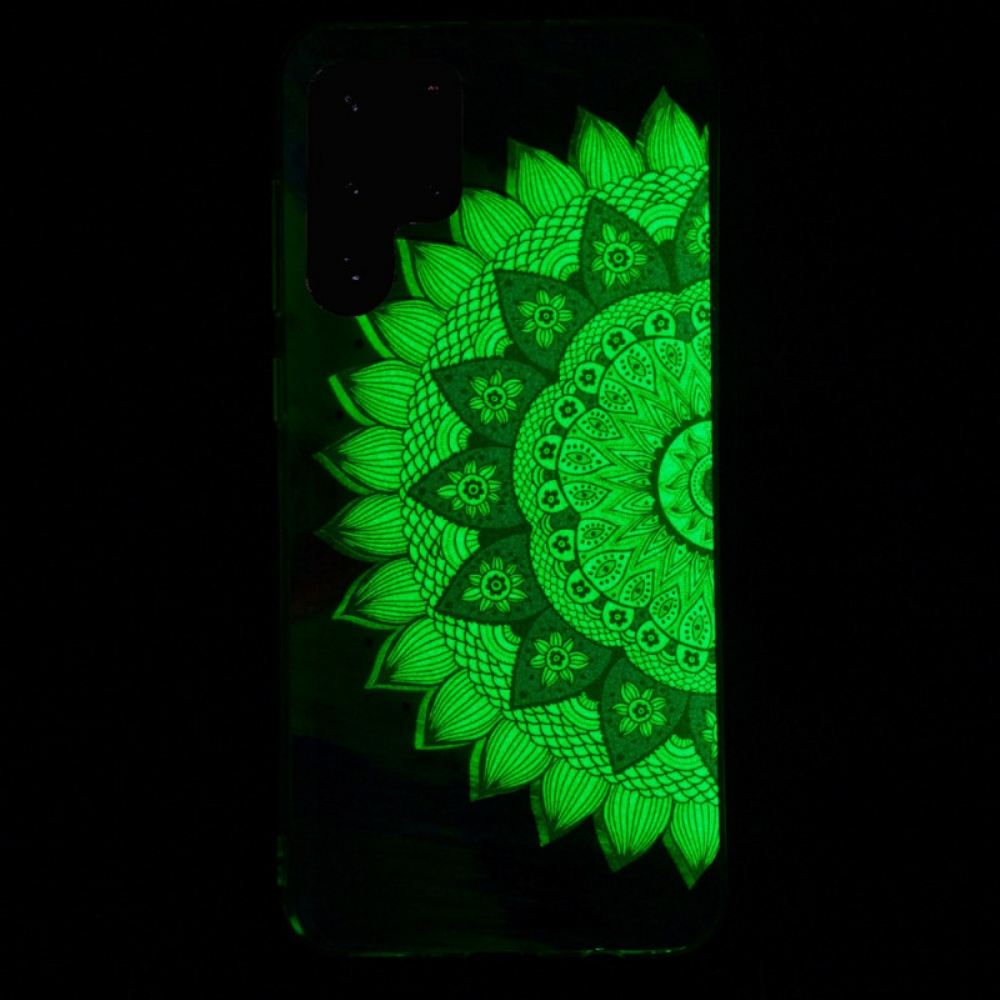 Kryty Na Mobil Na Samsung Galaxy S22 Ultra 5G Fluorescenční Květinová Řada