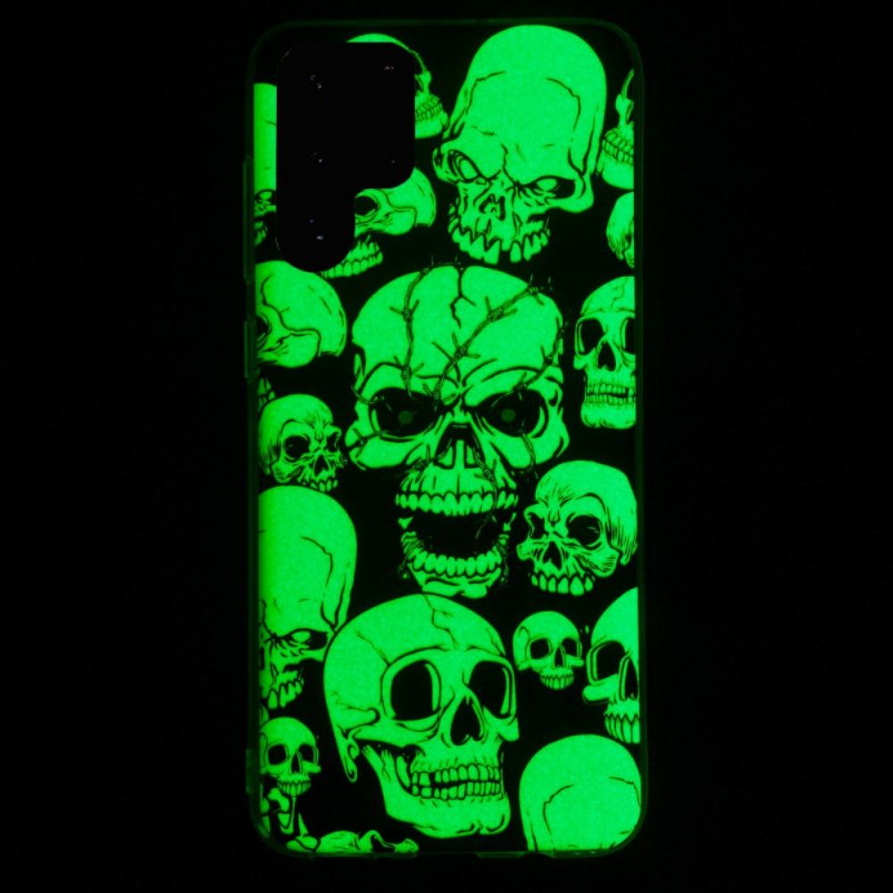 Kryty Na Mobil Na Samsung Galaxy S22 Ultra 5G Pozor Fluorescenční Lebky