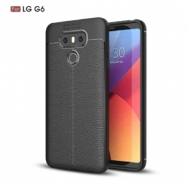 Kryt Na LG G6 Efekt Kůže Litchi S Dvojitou Linií