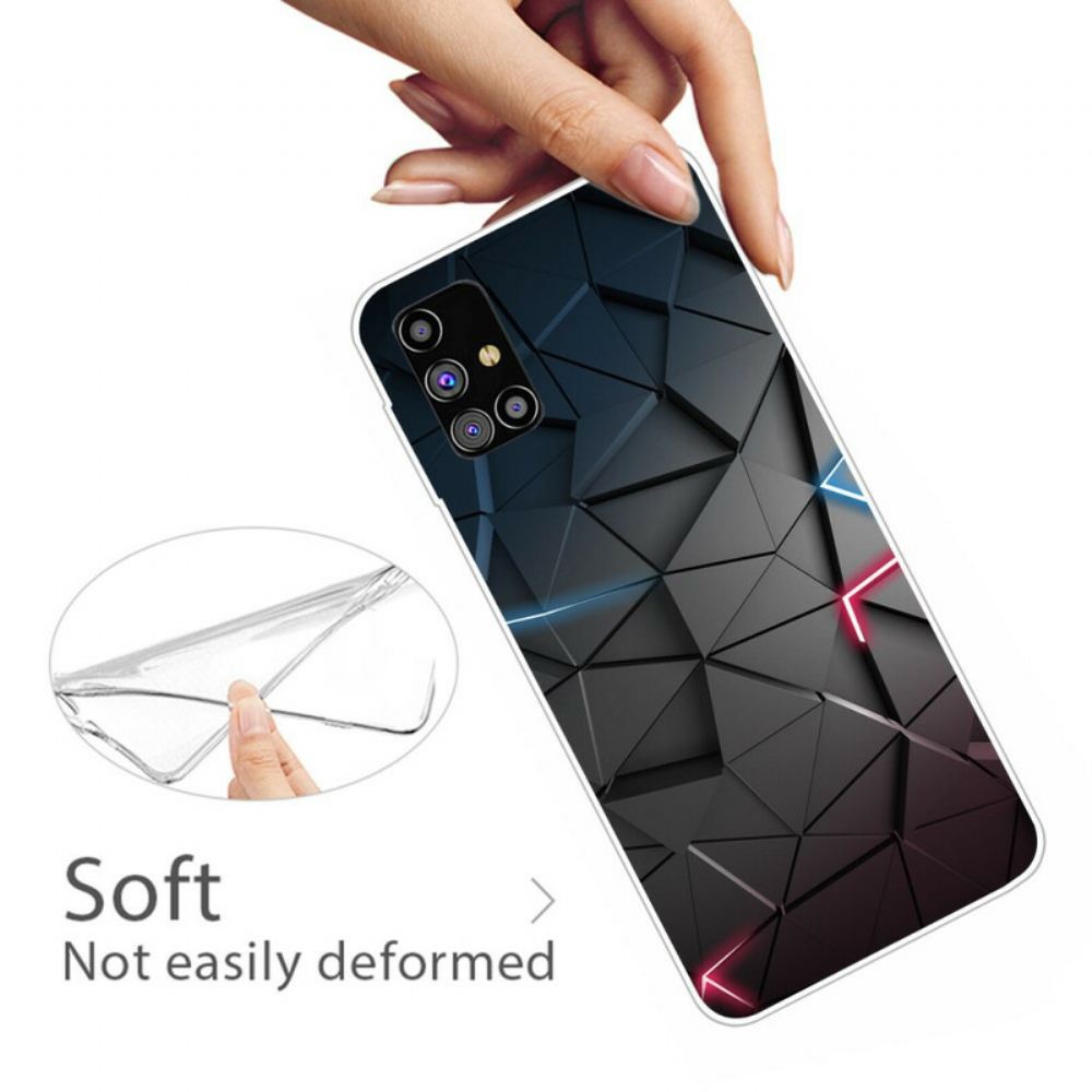 Kryt Na Samsung Galaxy M51 Flexibilní Geometrie