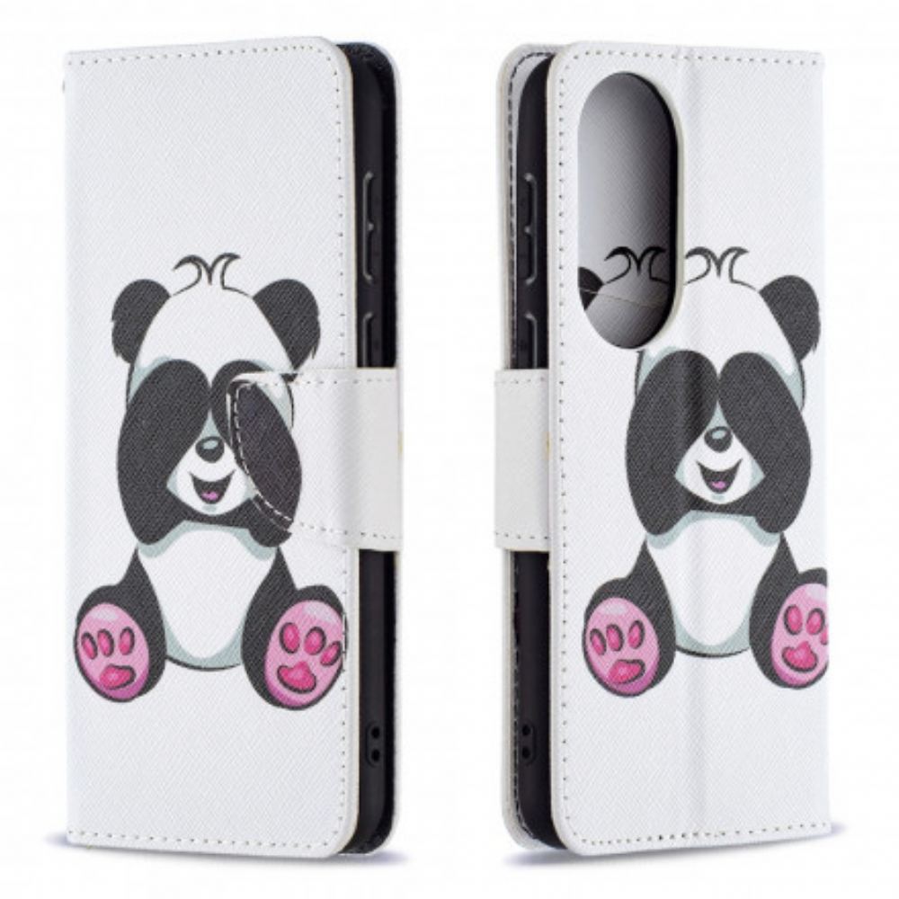 Flipové Pouzdro Na Huawei P50 Panda Na Bambusu