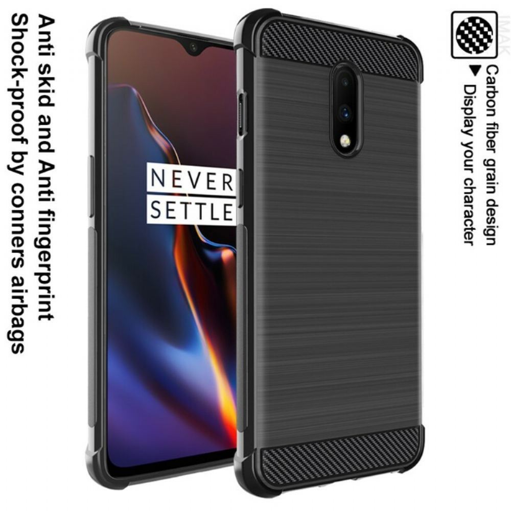 Kryt Na OnePlus 7 Kartáčované Uhlíkové Vlákno Imak