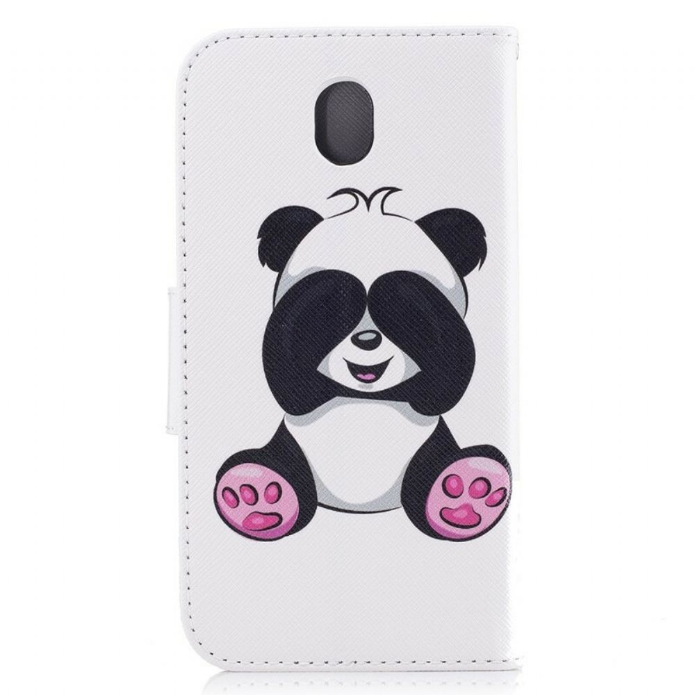 Flipové Pouzdro Na Samsung Galaxy J7 2017 Panda Zábava