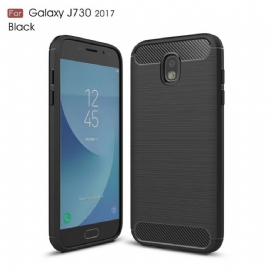 Kryt Na Samsung Galaxy J7 2017 Kartáčované Uhlíkové Vlákno