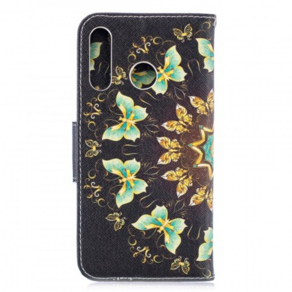 Flipové Pouzdro Na Huawei P30 Lite Motýlí Mandala