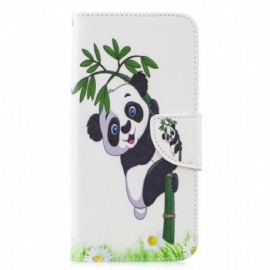 Flipové Pouzdro Na Huawei P30 Lite Panda Na Bambusu