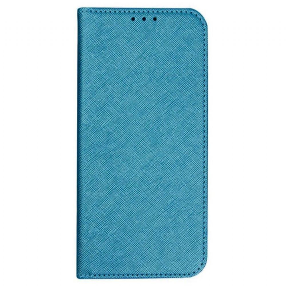 Kožené Pouzdro Folio Oppo Reno 12 5g Křížová Textura