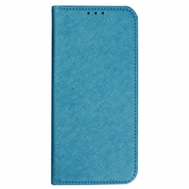 Kožené Pouzdro Folio Oppo Reno 12 5g Křížová Textura