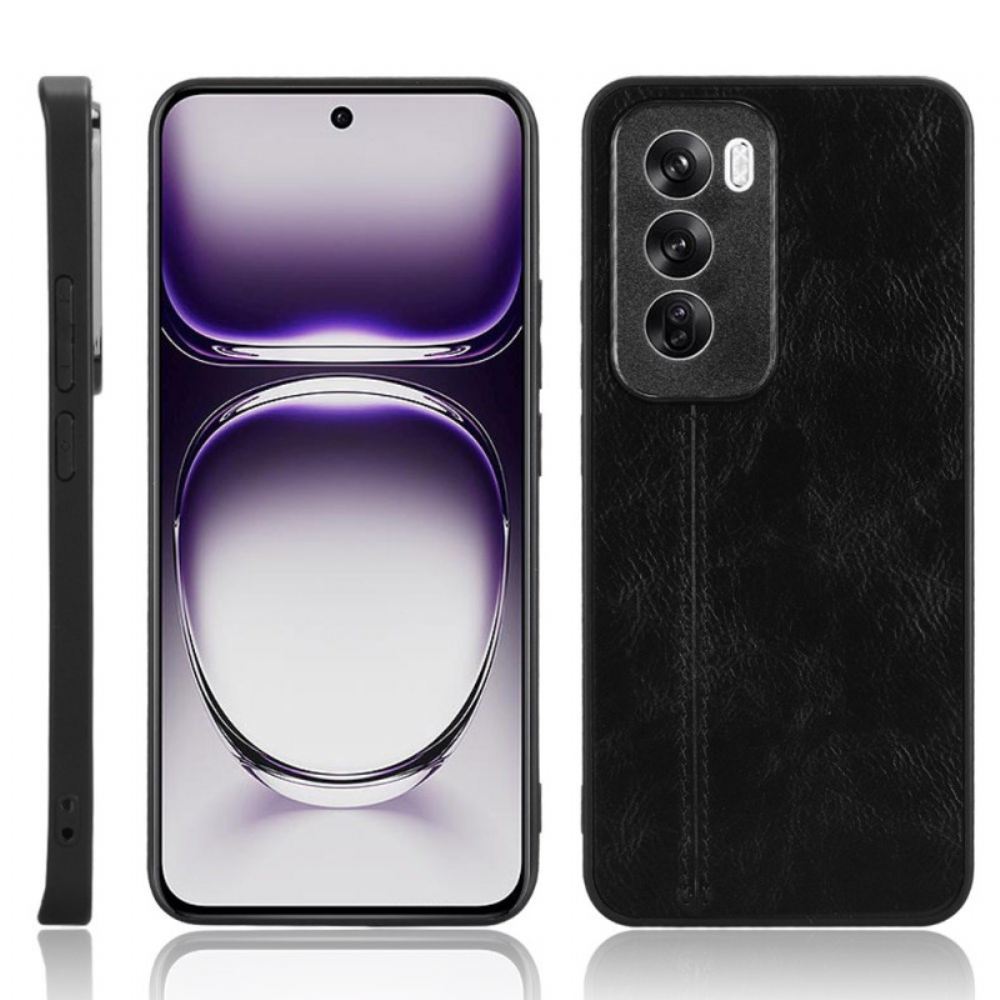 Kryt Oppo Reno 12 5g Prošívání Imitací Kůže