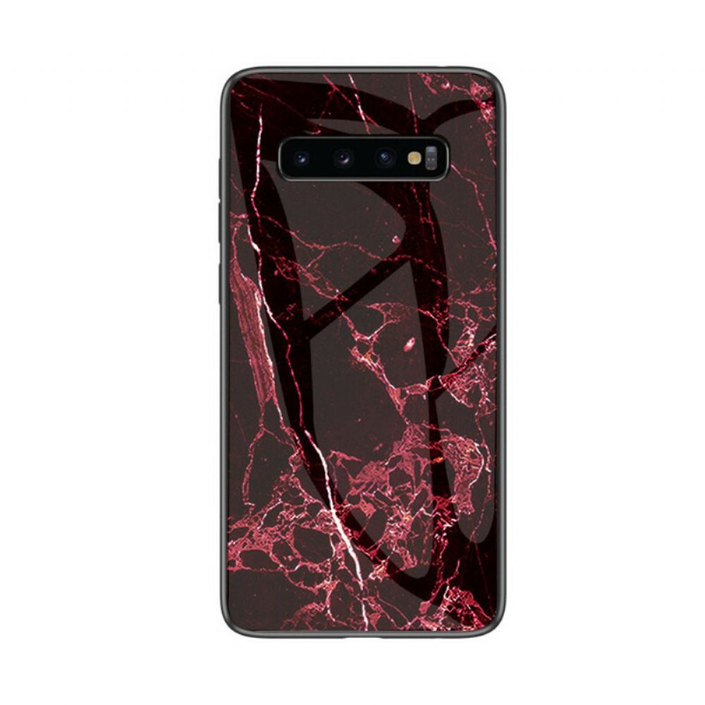 Kryt Na Samsung Galaxy S10 5G Mramorové Tvrzené Sklo