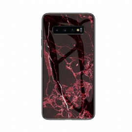 Kryt Na Samsung Galaxy S10 5G Mramorové Tvrzené Sklo