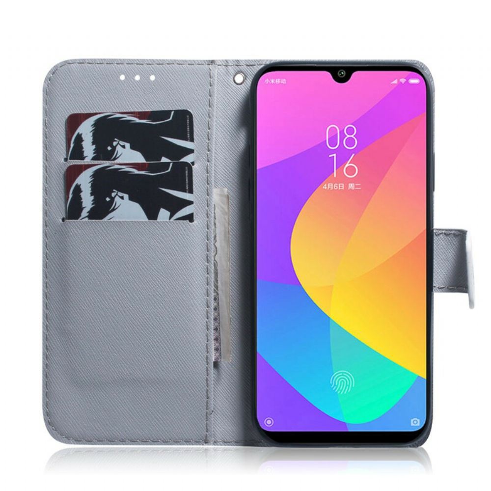 Kožené Pouzdro Na Xiaomi Mi A3 Kvetoucí Větve