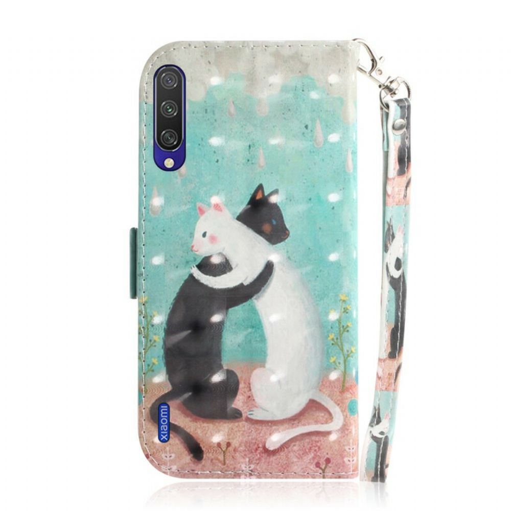 Kožené Pouzdro Na Xiaomi Mi A3 Na Lana Tanga Cat Friends