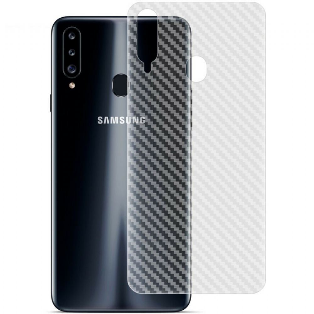 Zadní Ochranná Fólie Pro Samsung Galaxy A20S Carbon Style Imak