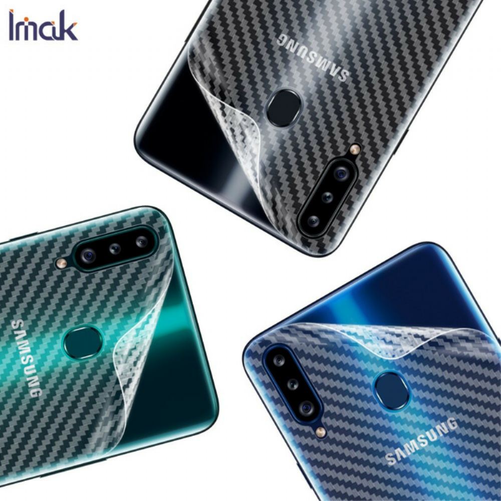 Zadní Ochranná Fólie Pro Samsung Galaxy A20S Carbon Style Imak