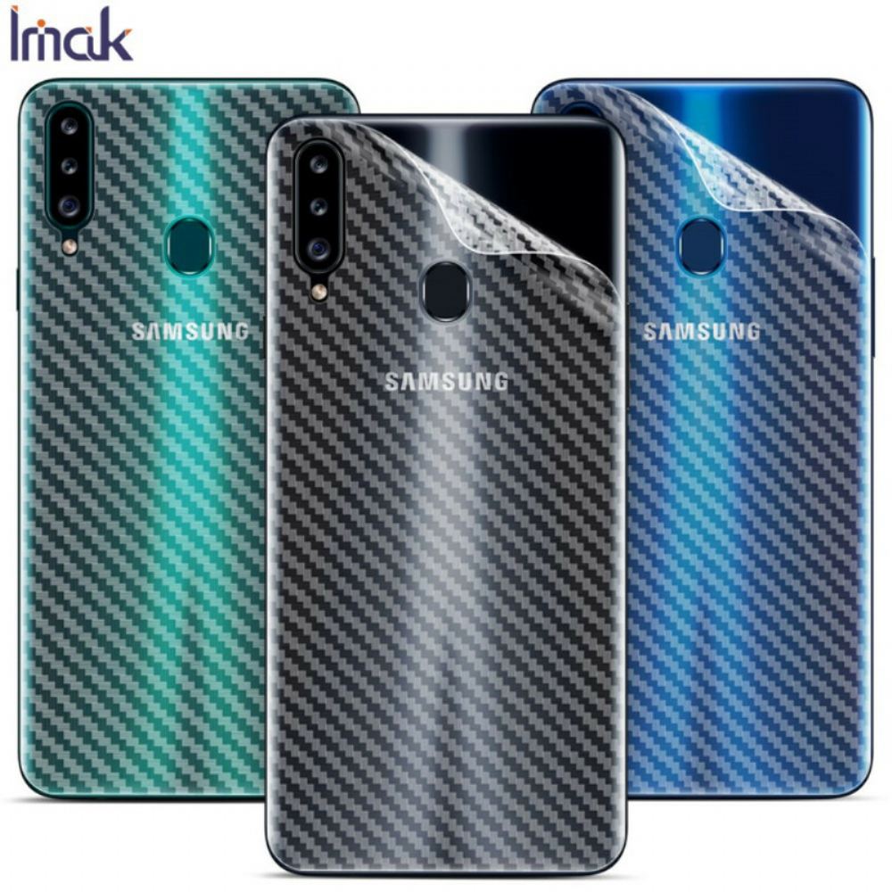 Zadní Ochranná Fólie Pro Samsung Galaxy A20S Carbon Style Imak