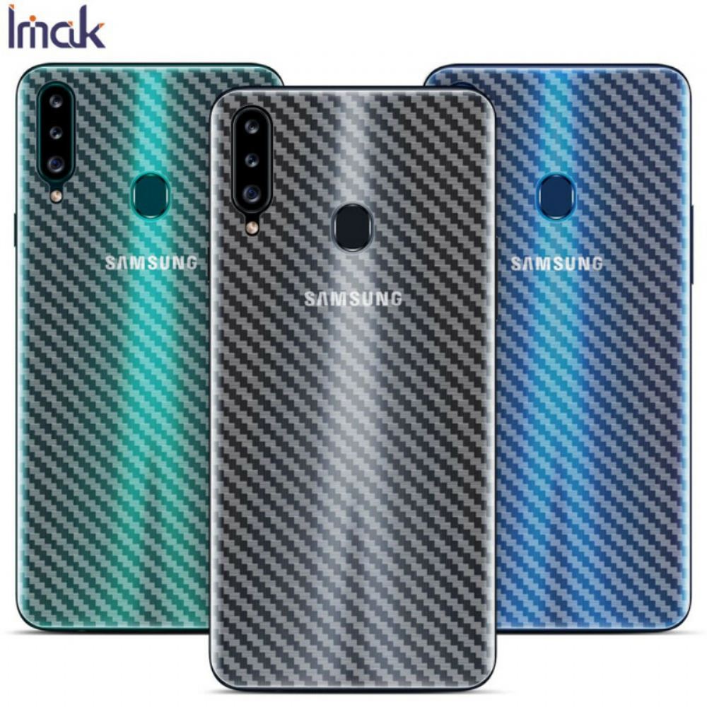 Zadní Ochranná Fólie Pro Samsung Galaxy A20S Carbon Style Imak