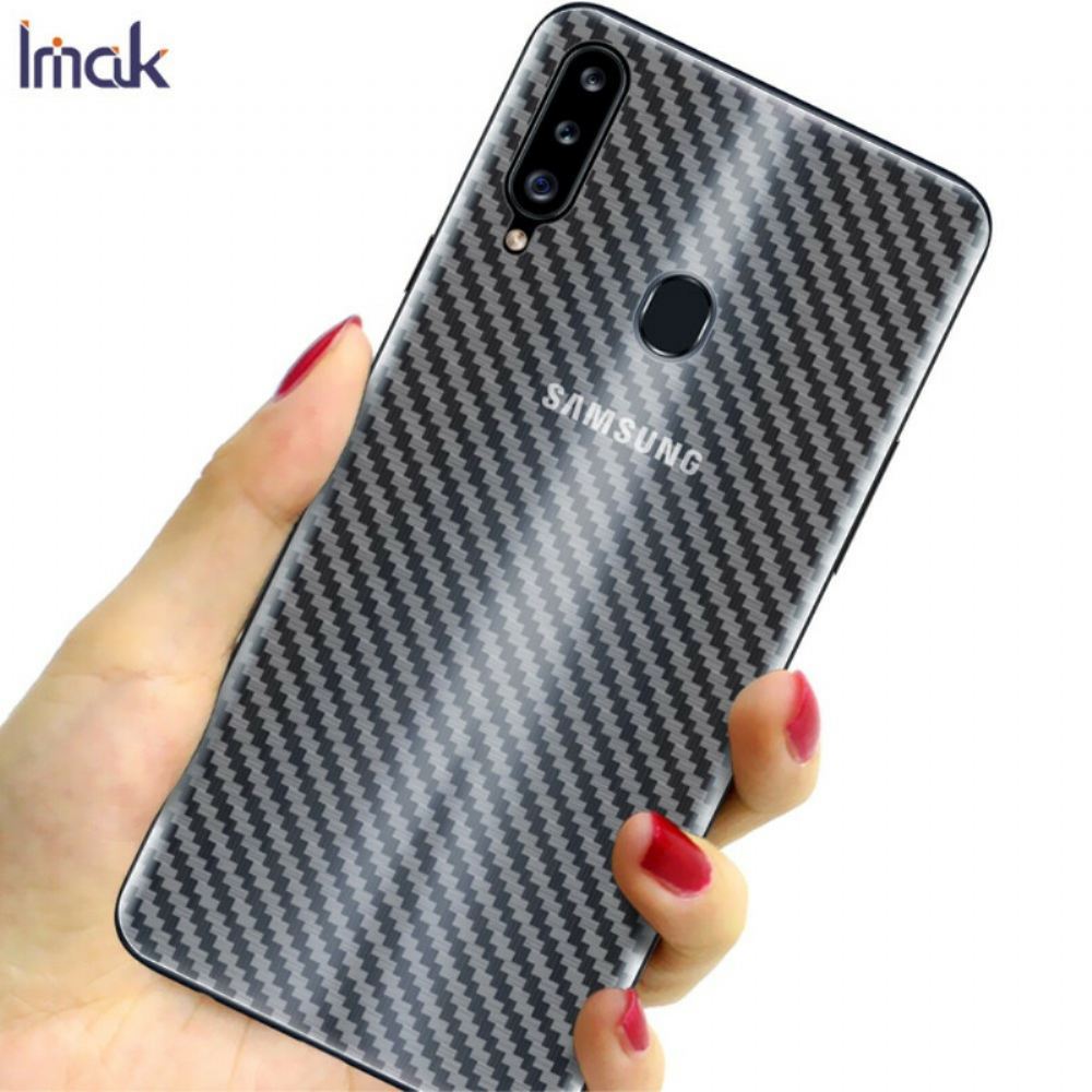 Zadní Ochranná Fólie Pro Samsung Galaxy A20S Carbon Style Imak