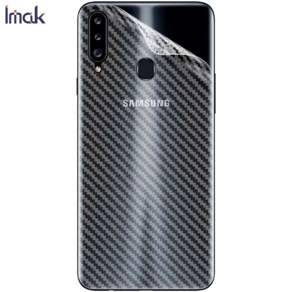 Zadní Ochranná Fólie Pro Samsung Galaxy A20S Carbon Style Imak