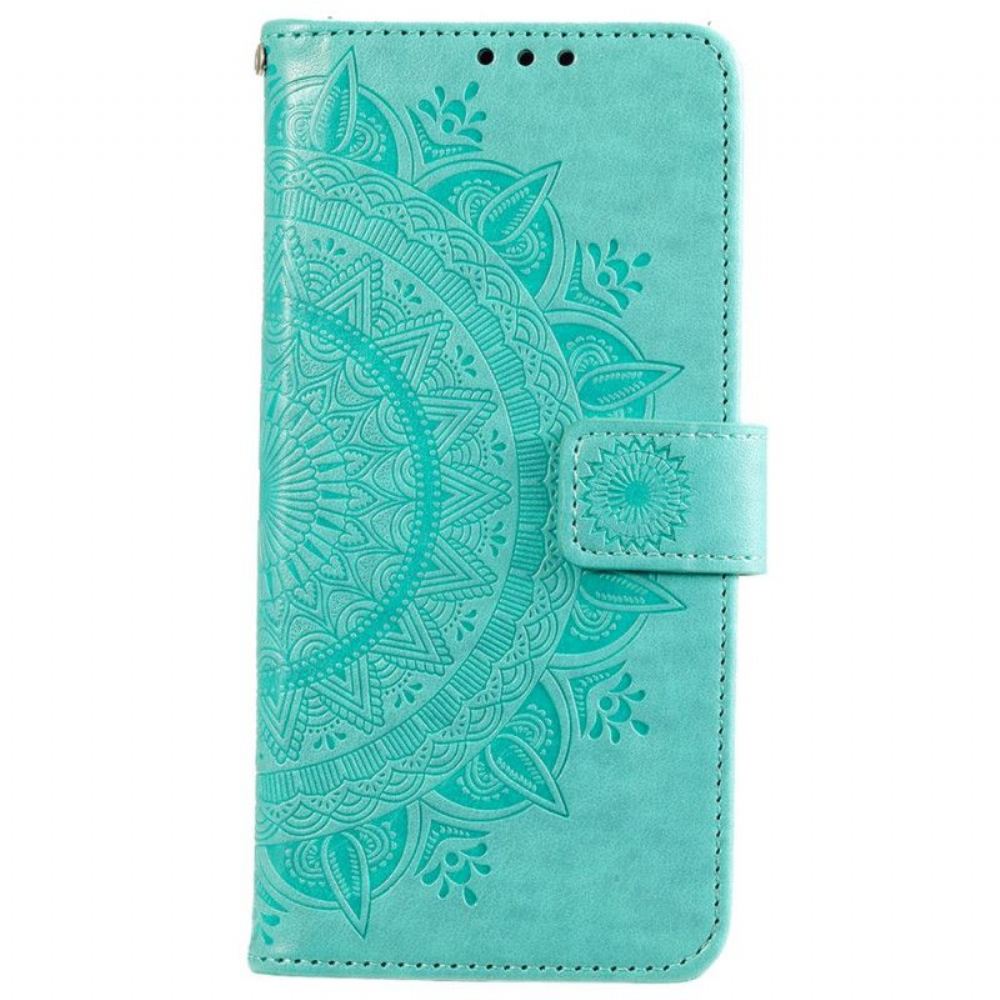 Flipové Pouzdro Na Xiaomi 12 Pro Na Lana Strappy Sun Mandala