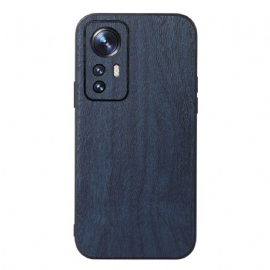 Kryt Na Xiaomi 12 Pro Styl Kůže S Dřevěným Efektem