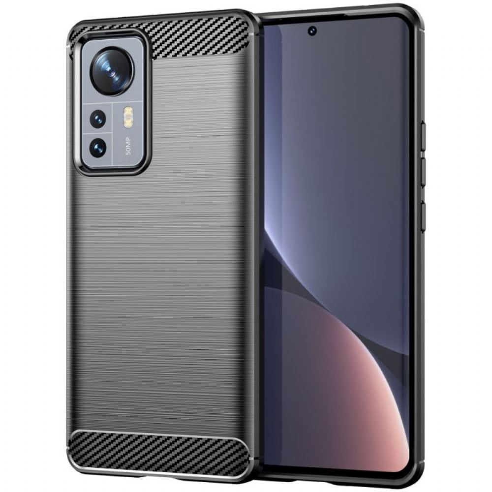 Kryty Na Mobil Na Xiaomi 12 Pro Kartáčované Uhlíkové Vlákno