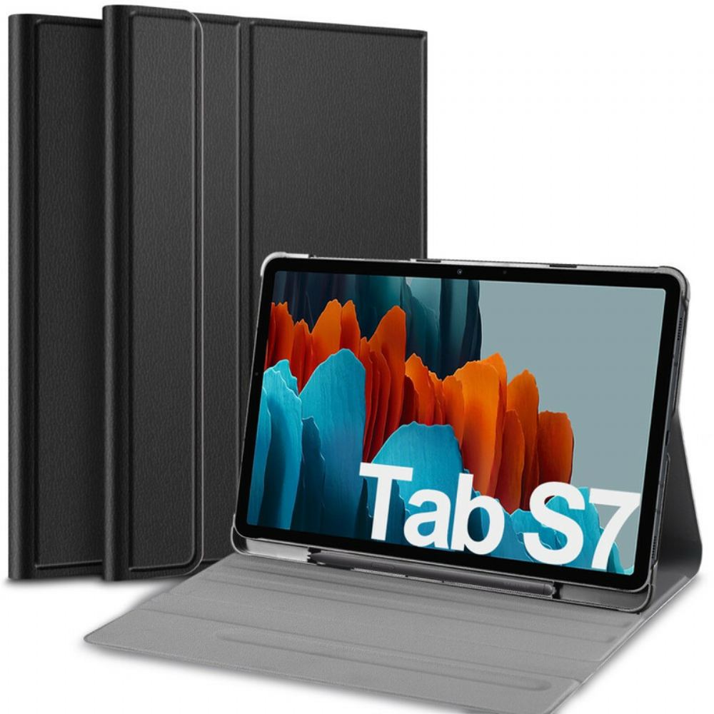 Kožené Pouzdro Folio Na Samsung Galaxy Tab S7 / Tab S8 Styl Prémiové Kůže