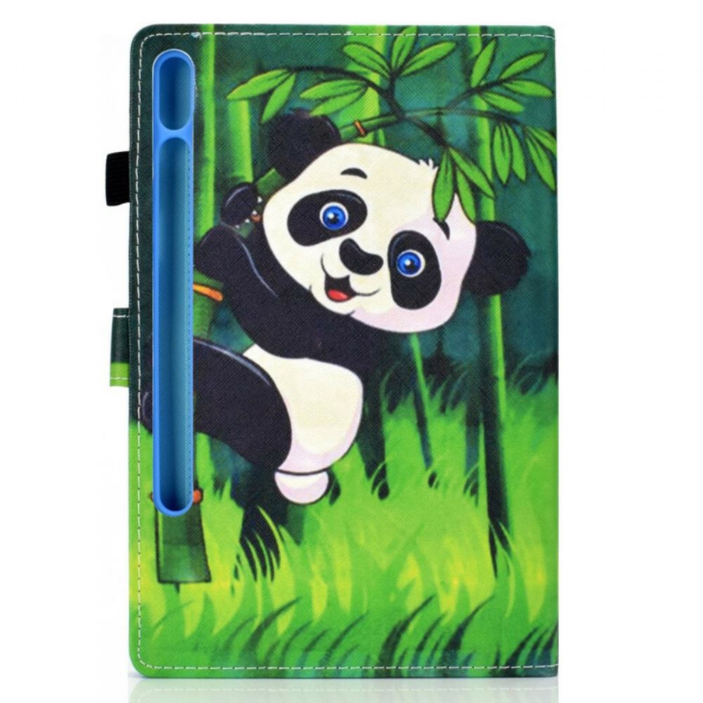 Kožené Pouzdro Na Samsung Galaxy Tab S7 / Tab S8 Panda