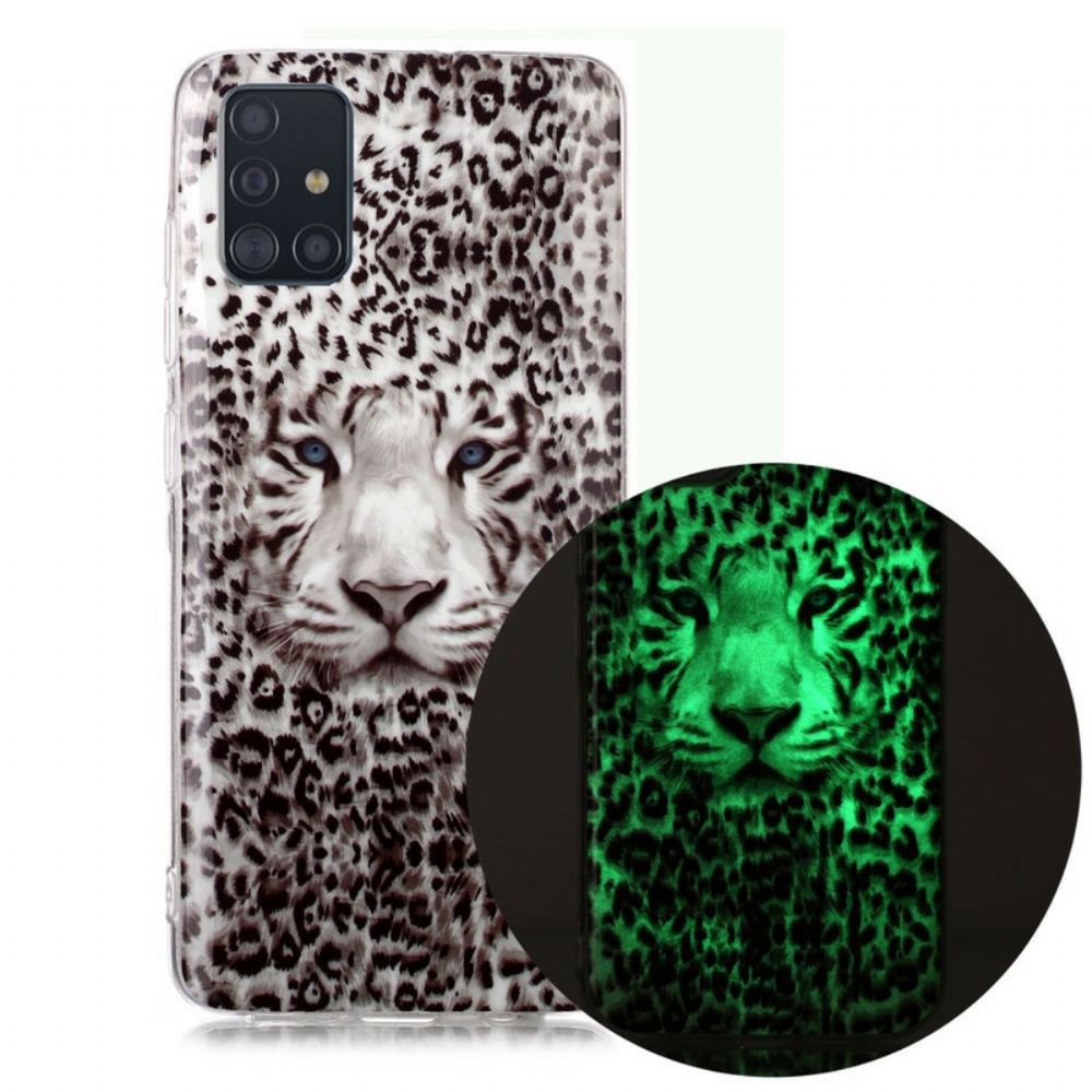 Kryt Na Samsung Galaxy A51 Fluorescenční Leopard