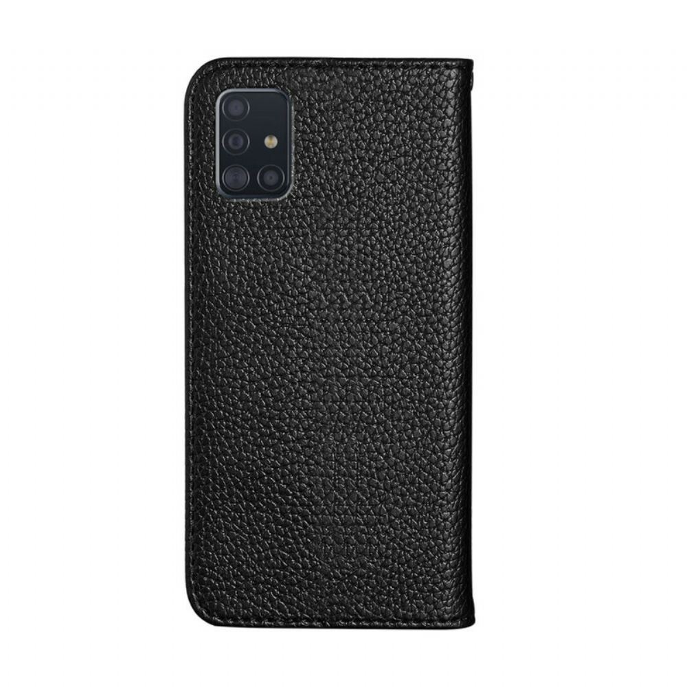 Kryty Na Mobil Na Samsung Galaxy A51 Flipové Pouzdro Umělá Kůže Litchi Ultra Chic