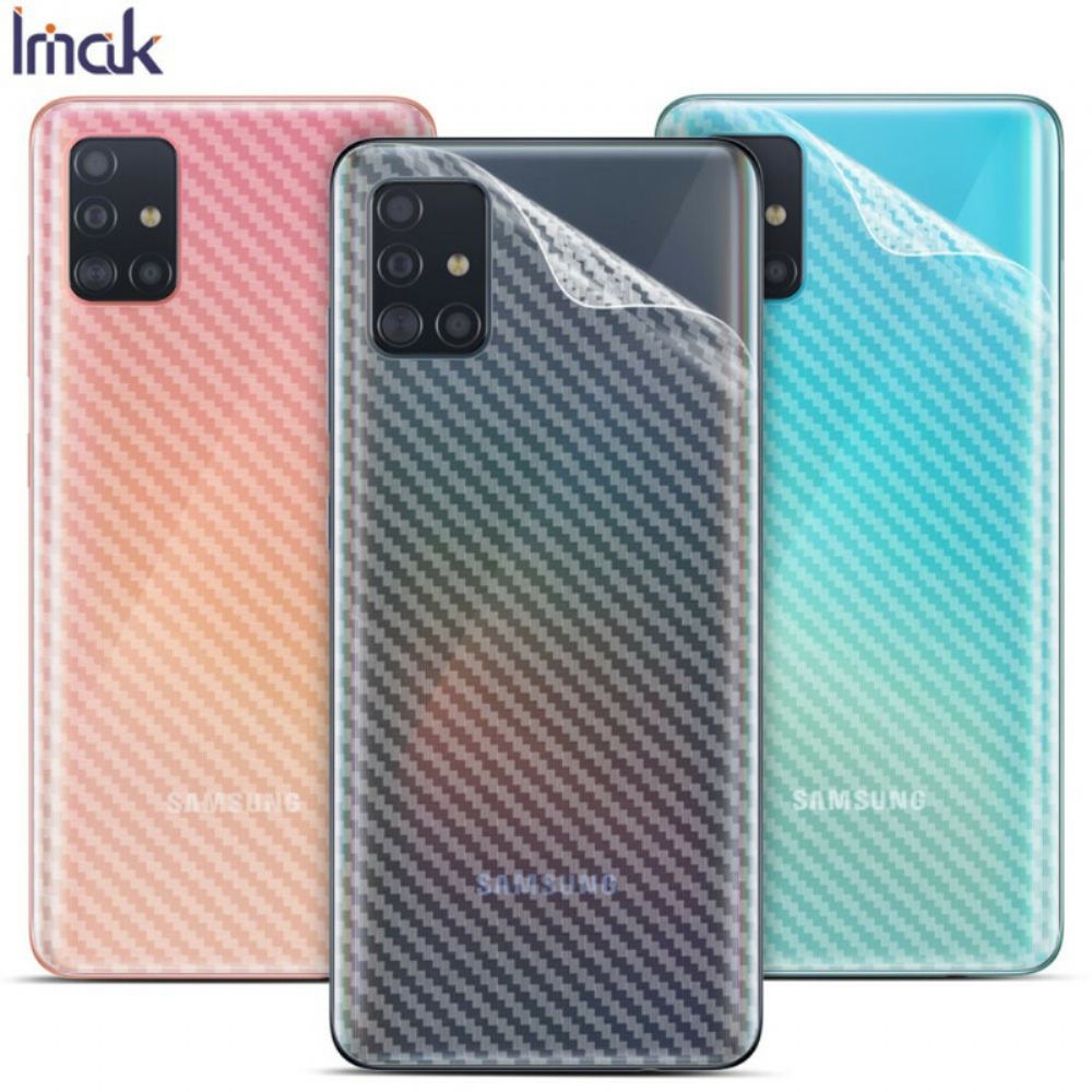 Zadní Ochranná Fólie Pro Samsung Galaxy A51 Carbon Style Imak