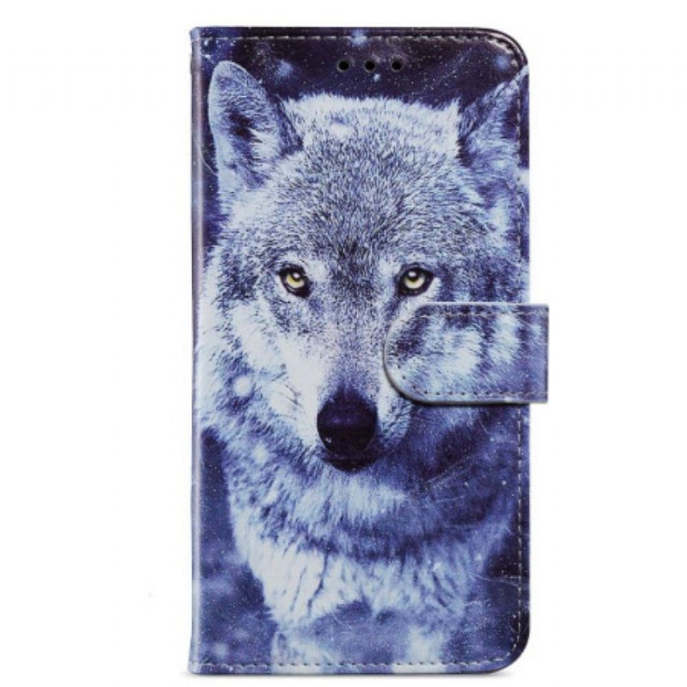 Flipové Pouzdro Na Google Pixel 7A Na Lana Můj Strappy Wolf