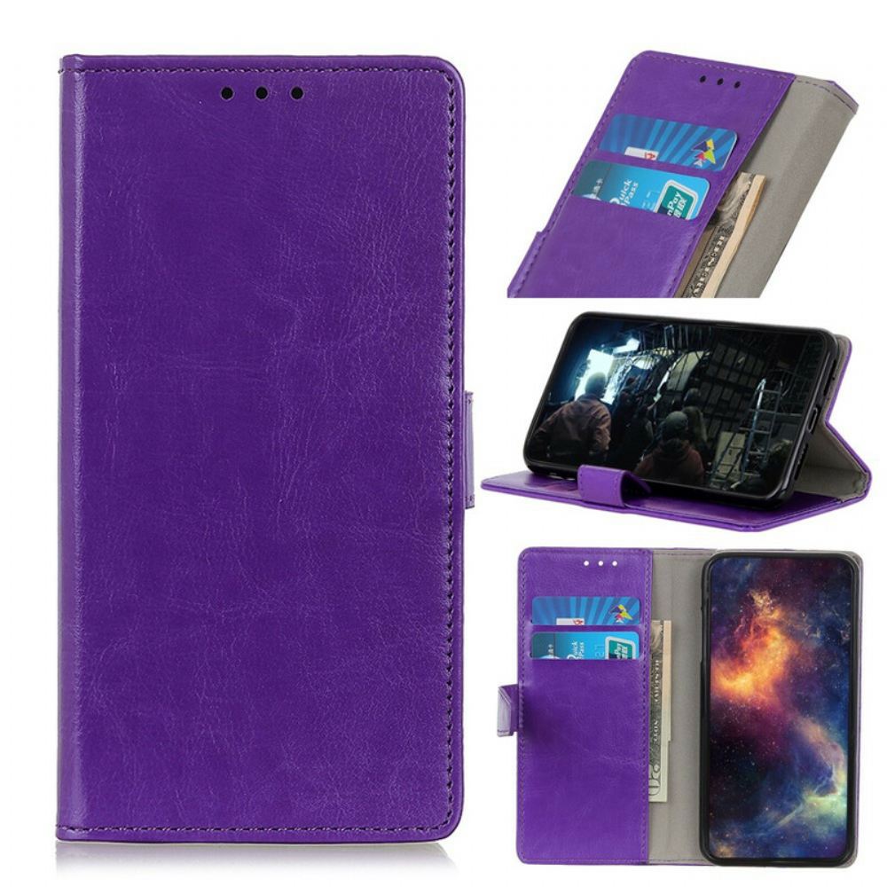 Flipové Pouzdro Na Sony Xperia 10 II Klasický Kožený Efekt